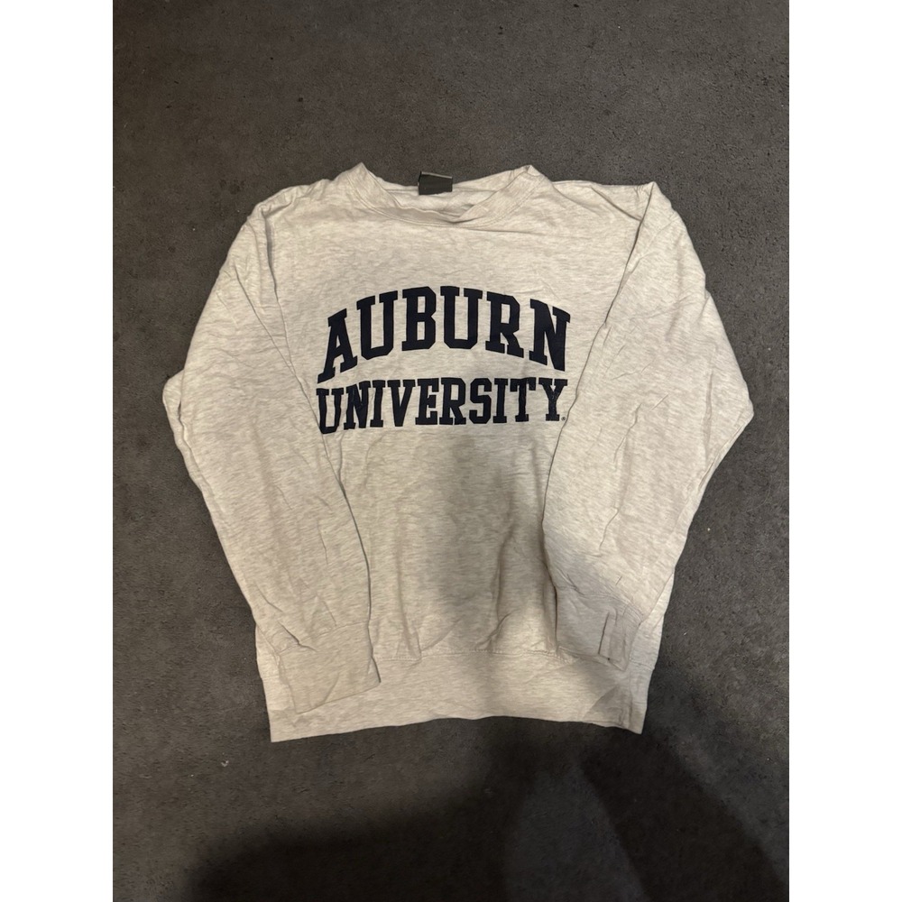 Auburn University Crewneck Sweatshirt MV Sport Gray Spellout College‎ M